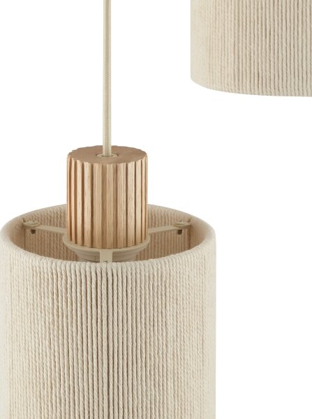 Brilliant - Lustră suspendată pe cablu ARLO 3xE27/20W/230V, diam. 40 cm, crem