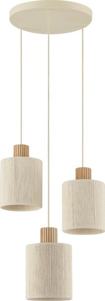 Brilliant - Lustră suspendată pe cablu ARLO 3xE27/20W/230V, diam. 40 cm, crem