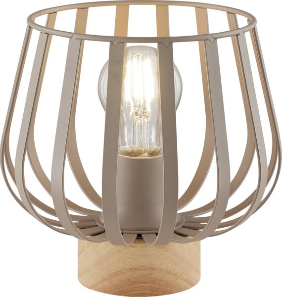 Brilliant - Lampă de masă NORDIC CAGE 1xE27/20W/230V bej