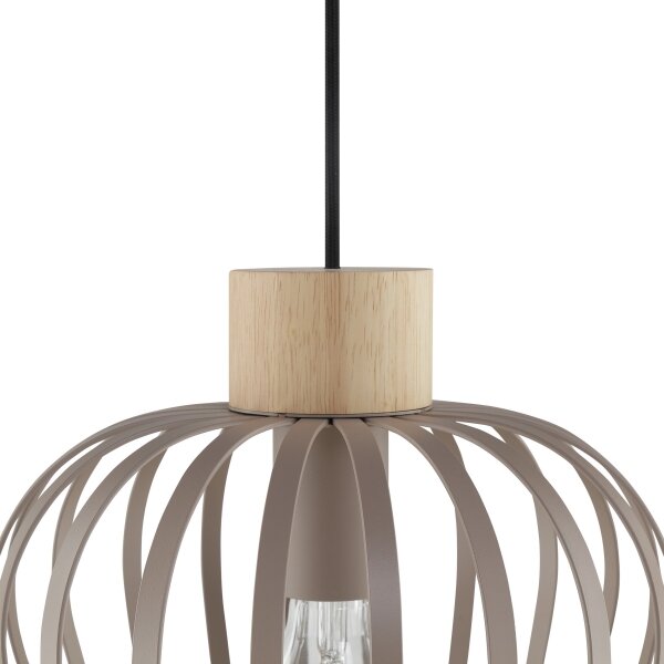 Brilliant - Lampă suspendată pe cablu NORDIC CAGE 3xE27/20W/230V bej