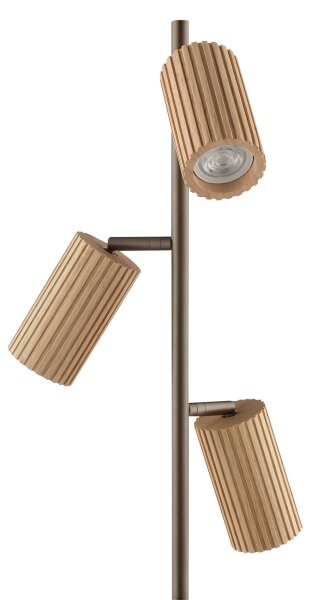 Brilliant - Lampadar LAKEWOOD 3xGU10/10W/230V maro