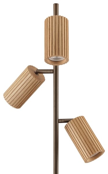 Brilliant - Lampadar LAKEWOOD 3xGU10/10W/230V maro