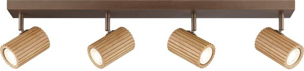 Brilliant - Corp de iluminat tip spot LAKEWOOD 4xGU10/10W/230V, maro