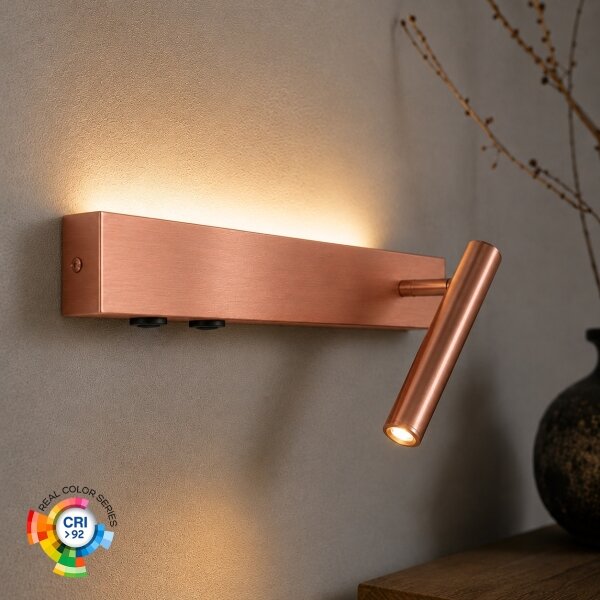 Brilagi - Aplică de perete cu spot ARLIX LED/3W/230V + LED/7W, bronz, CRI 90