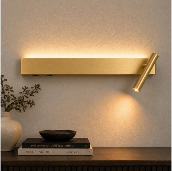 Brilagi - Aplică de perete tip spot ARLIX LED/3W/230V + LED/7W, finisaj auriu, CRI 90