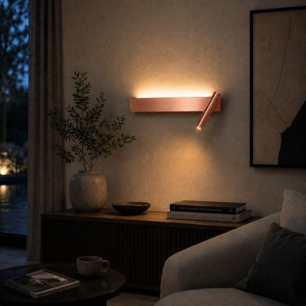 Brilagi - Aplică de perete cu spot ARLIX LED/3W/230V + LED/7W, bronz, CRI 90