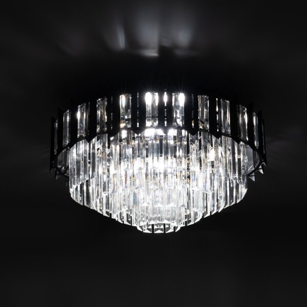 BRILAGI - Plafonieră SPECTRA 5xE14/40W/230V diam. 48 cm neagră