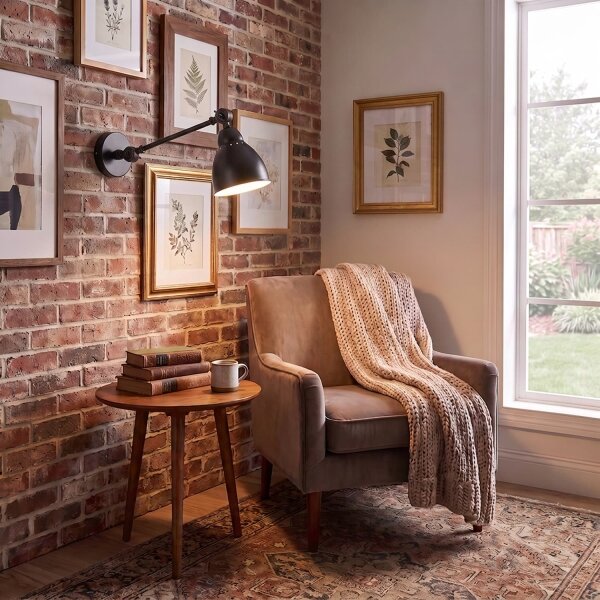 BRILAGI - Lampă de perete QUILL 1xE27/40W/230V 40 cm neagră
