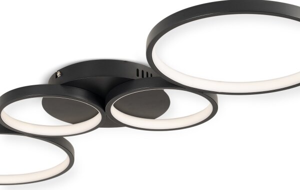 BRILAGI - Plafonieră LED ECHO LED/40W/230V 4000K 32x90 cm neagră
