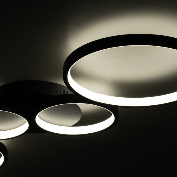 BRILAGI - Plafonieră LED ECHO LED/40W/230V 4000K 32x90 cm neagră