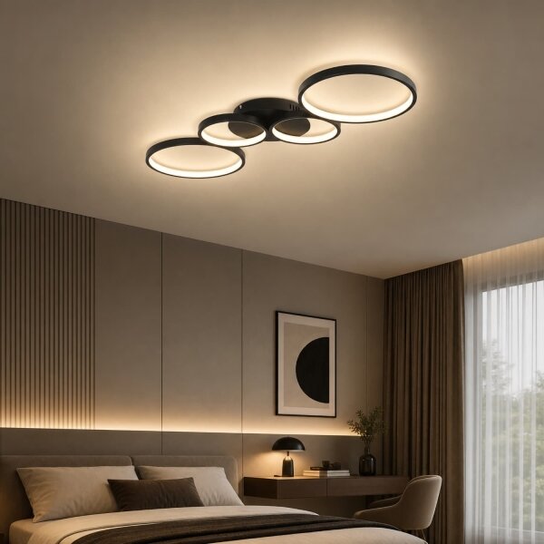 BRILAGI - Plafonieră LED ECHO LED/40W/230V 4000K 32x90 cm neagră