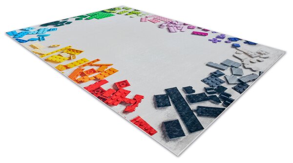 BAMBINO 38480 covor lavabil Kit de construcție pentru copii anti-alunecare - gri / galben - SECUNDAR-COTATI PRODUSUL