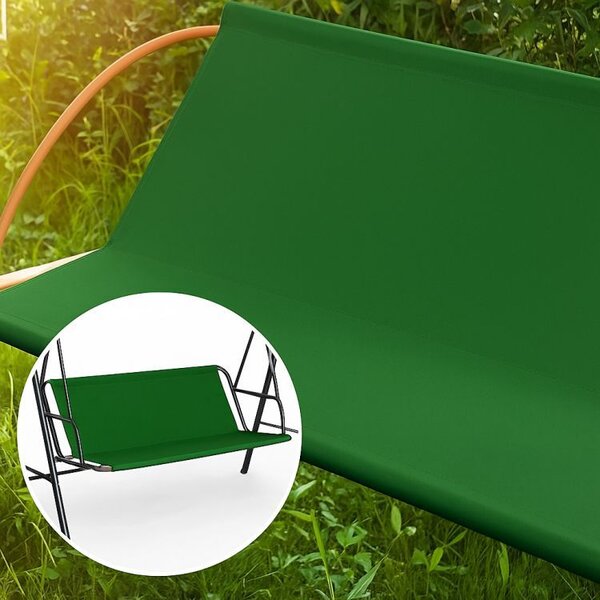 Pernă de scaun de schimb verde pentru leagăn 127x100 cm