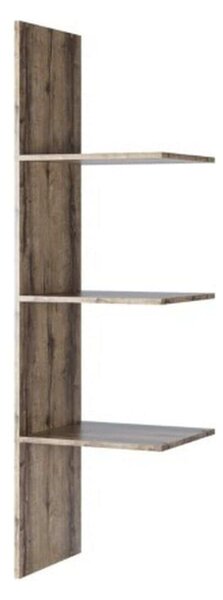 Raft Jagger, stejar inchis, PAL laminat, 47x40x162 cm