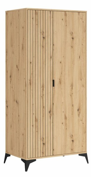 Dulap Ludale 107Stejar artizan, 20x9x6cm, Uși dulapUși dulap: Cu balamale