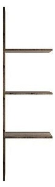 Raft Jagger, stejar inchis, PAL laminat, 47x40x162 cm