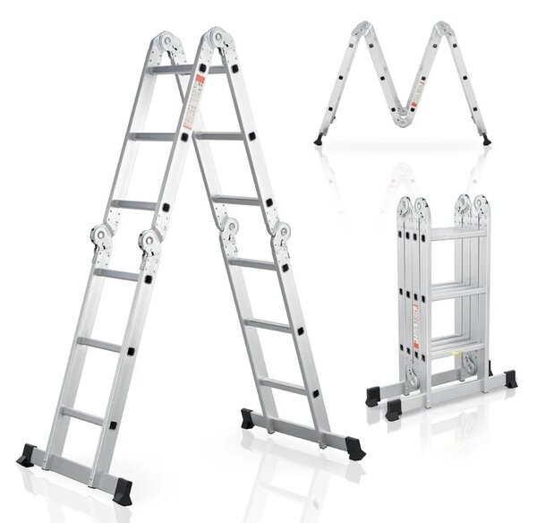 Juskys Scara multifuncțională din aluminiu 360 cm
