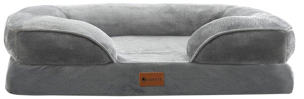 Juskys Pat pentru caini Sheena M 72 x 60 cm - gri