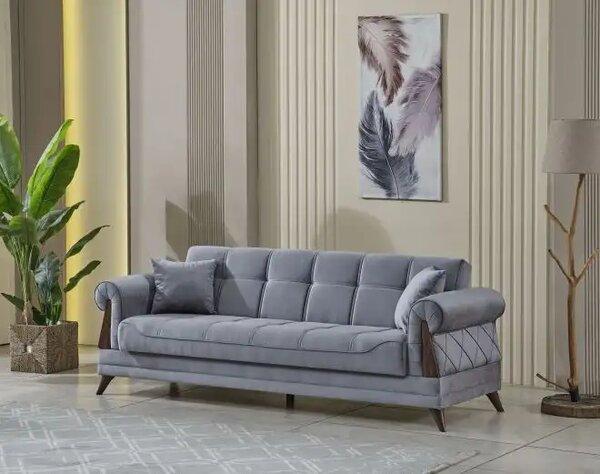 Canapea extensibila 3 locuri cu lada depozitare Villa
