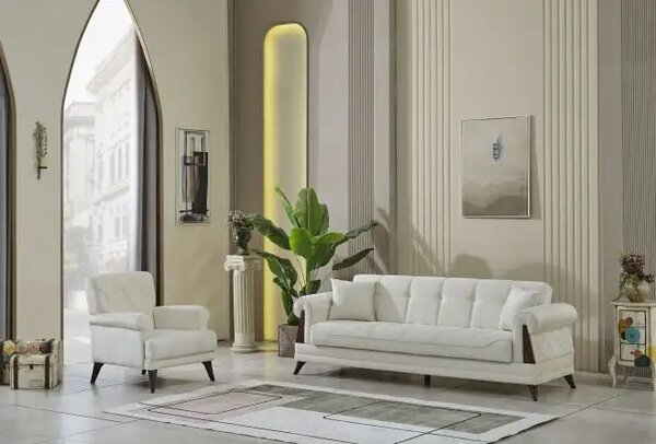 Canapea extensibila 3 locuri cu lada depozitare Villa