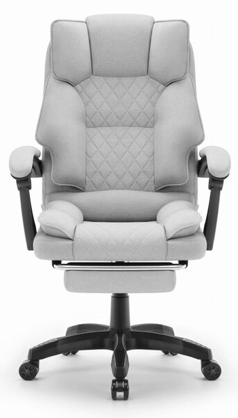 Scaun de birou ergonomic HC-1031 cu suport pentru picioare - gri