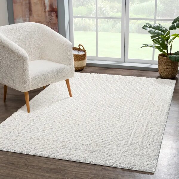 Covor shaggy Focus 627 crem cu bordura 120/170 cm