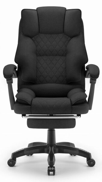 Scaun de birou ergonomic HC-1031 cu suport pentru picioare - negru