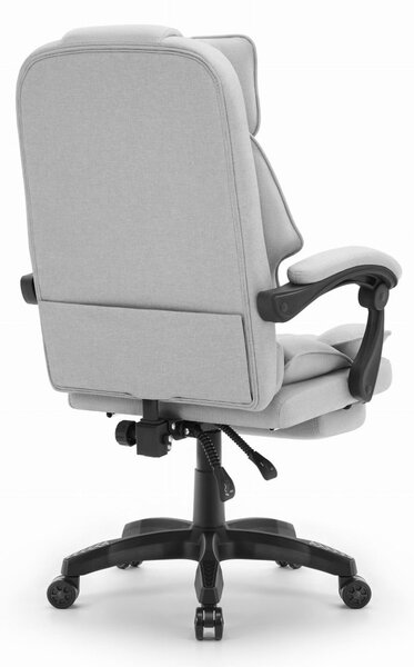 Scaun de birou ergonomic HC-1031 cu suport pentru picioare - gri