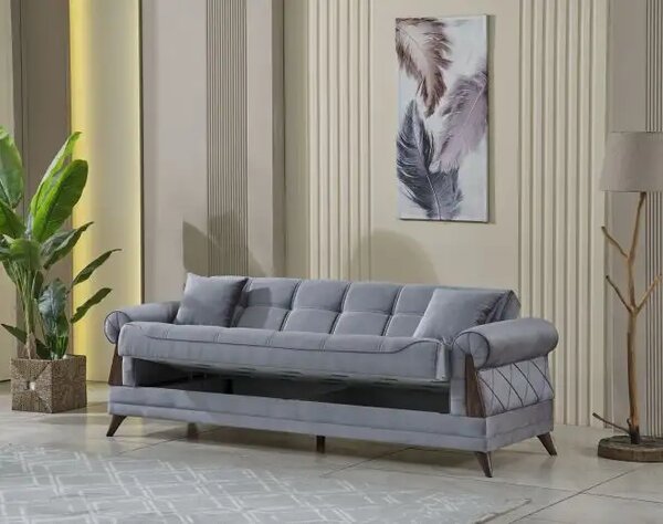 Canapea extensibila 3 locuri cu lada depozitare Villa | FAVI.ro