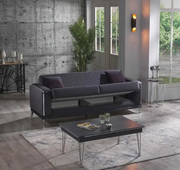 Canapea extensibila 3 locuri cu spatiu de depozitare Intra