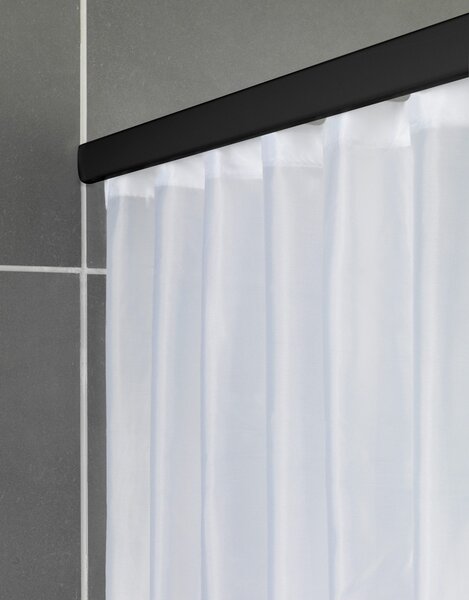 Bara perdea dus telescopica Jete neagra 125-210 cm