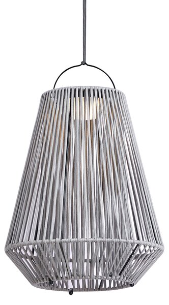 Lampă de masă boemă gri, incl. LED, cu 3 trepte de intensitate, IP54, reîncărcabilă solar - Duca