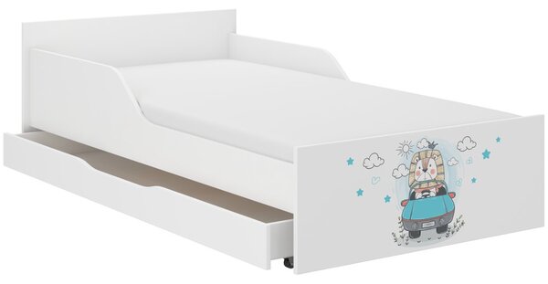 Pat exclusiv pentru copii Leul șofer 160 x 80 cm