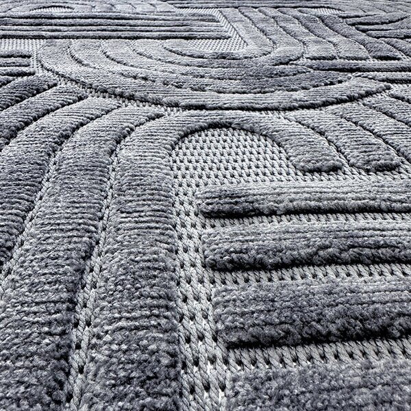 Covor 3D in relief acolade 678A 160x250 cm Antracit