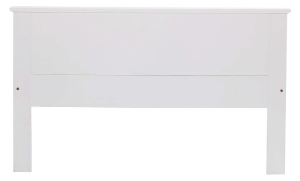 Pat lemn masiv Hugo alb 120/200 cm