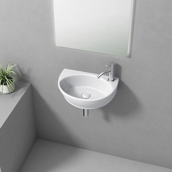 Aqualine Lavoar ceramic LIZA, Aqualine, 40x27cm, alb, NP412
