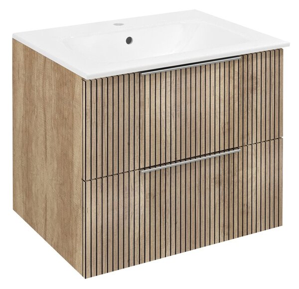 Sapho Sapho, Mobilier lavoar CIRASA STRIP 59.2x52x46cm, stejar Alabama, CR611-2322