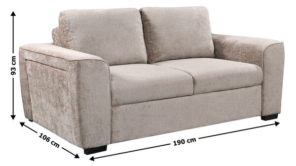 Canapea Extensibilă Cremona 7839A - 02, Beige