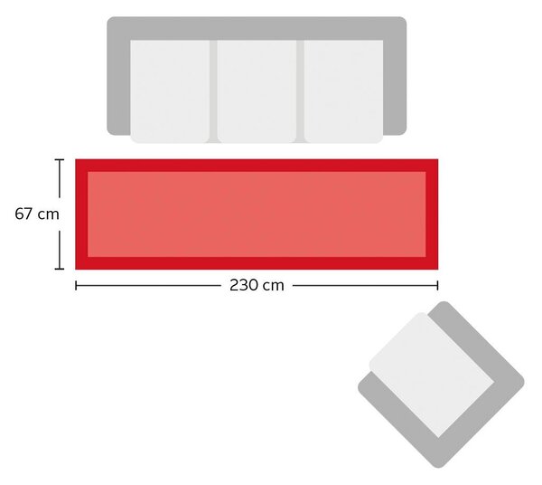 Covor Viva Shaggy crem 90/250 cm