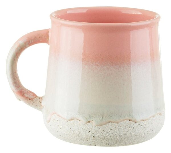 Cană din gresie ceramică Sass & Belle Mojave, 450 ml, roz