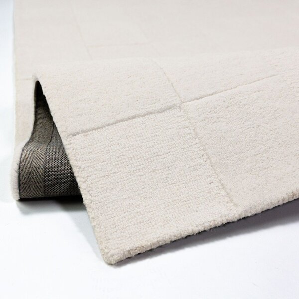 Covor fildeș țesut manual din lână 160x230 cm Checkerboard – Flair Rugs