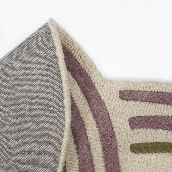 Covor verde țesut manual din lână 140x200 cm Spiral Shaped – Flair Rugs