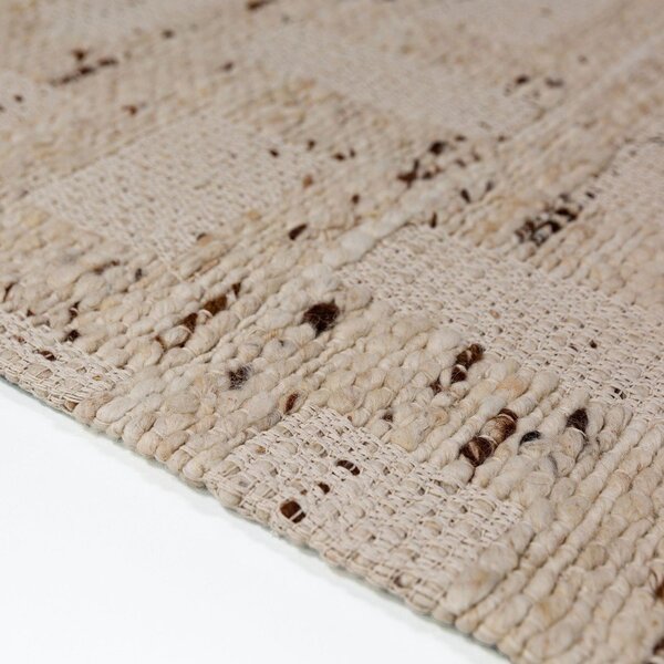 Covor în culoare naturală țesut manual din amestesc de lână 140x200 cm Rova Blend – Flair Rugs
