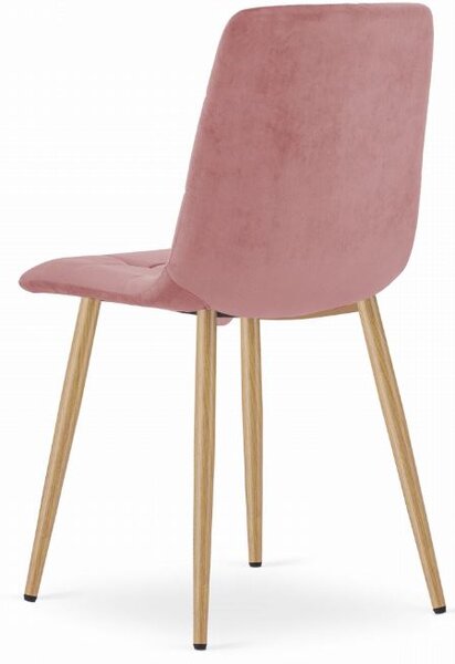 Scaun de sufragerie din catifea Rose Luxury