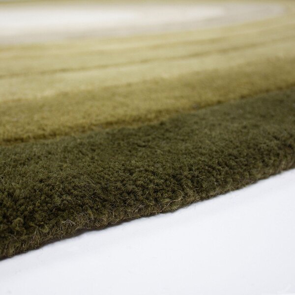 Covor verde țesut manual din lână 160x230 cm Puddle Ombre – Flair Rugs