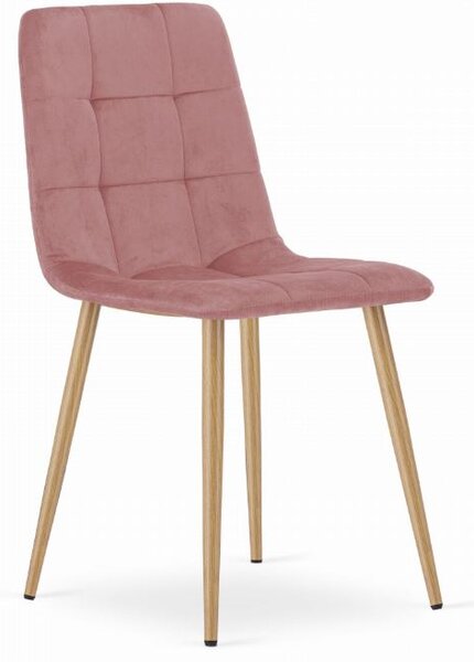 Scaun de sufragerie din catifea Rose Luxury