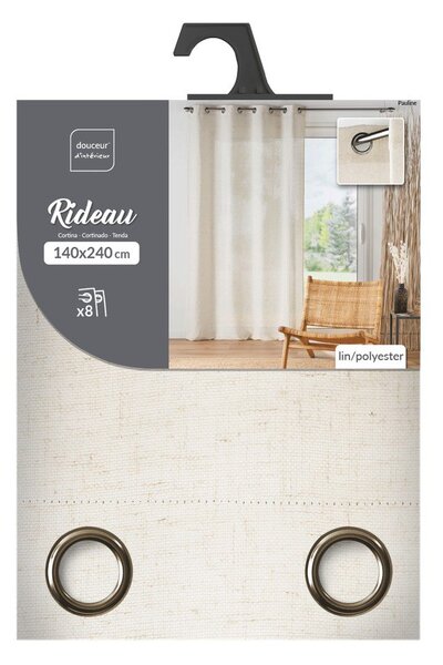 Draperie crem 140x240 cm Pauline – douceur d'intérieur