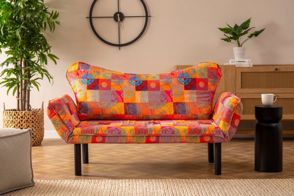 Canapea cu 2 Locuri Chatto, Multicolor, Extensibil