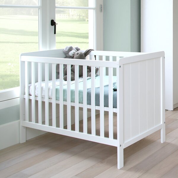 Patut bebelusi din MDF 120x60 cm,transformabil in SOFA, Elisabeth II, White