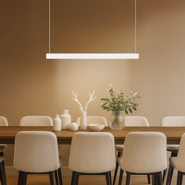 Lustră suspendată pe cablu LINEA LED/36W/230V 3000/4000/5700K CRI 90 alb